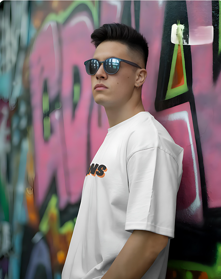 Dual Nature Unleashed Back Print Oversized Tee