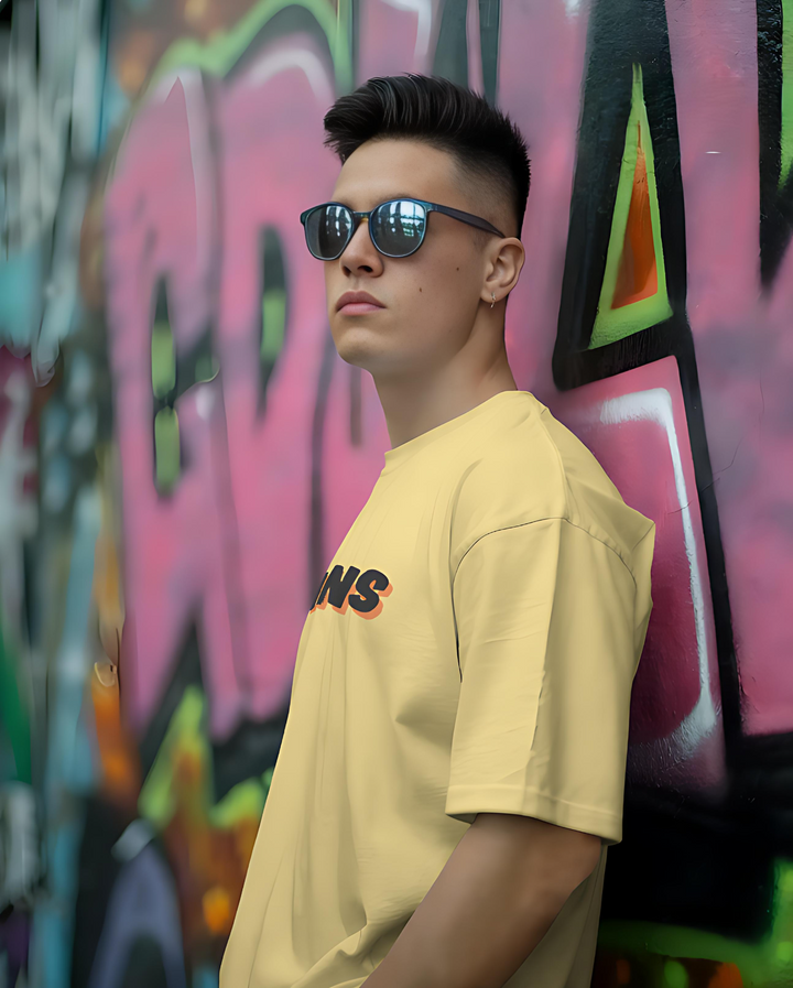 Dual Nature Unleashed Back Print Oversized Tee