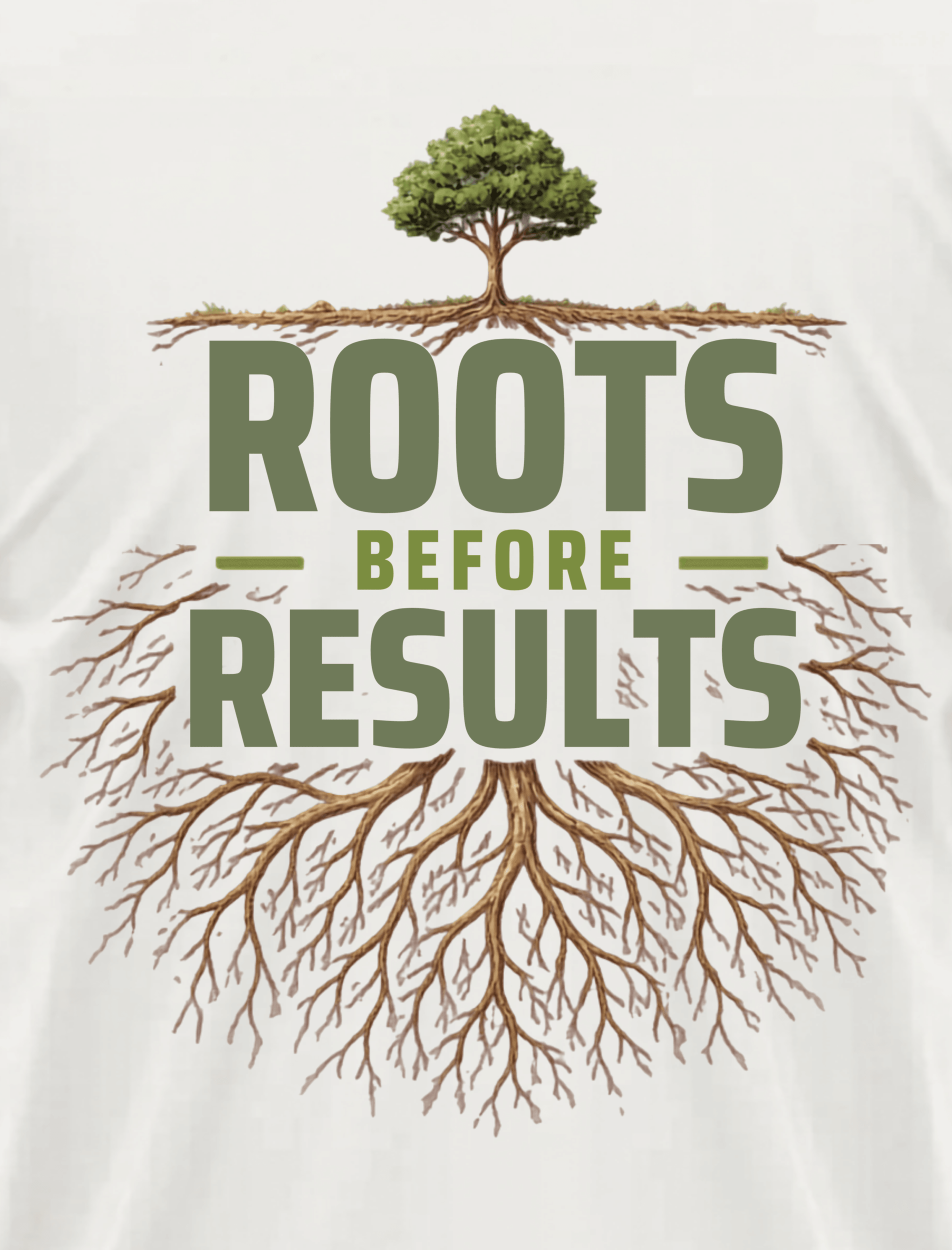 Roots Before Results Tree Graphic T-Shirt | Zilevo – THE ZILEVO