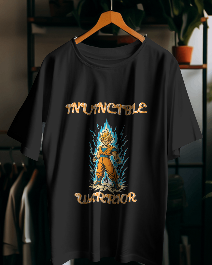 Invincible Warrior Goku Graphic Oversized Tee