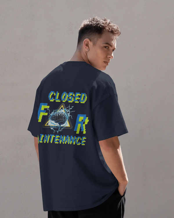 Closed for Maintenance Oversized Graphic Tee - THE ZILEVO