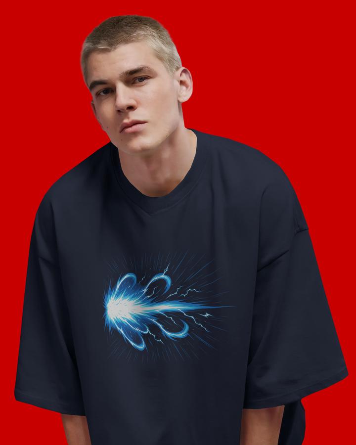 Super Saiyan Goku Ascension Power Mode Oversized Tee with Back Print