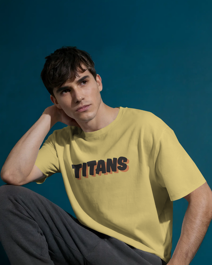 Dual Nature Unleashed Back Print Oversized Tee