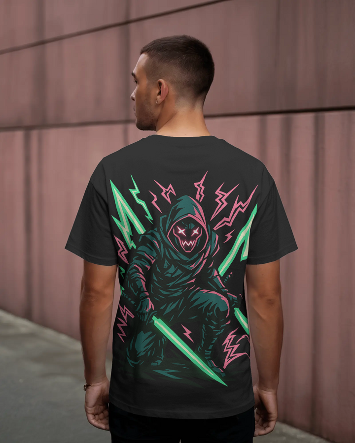 Neon Reaper Oversized Graphic Tee - THE ZILEVO