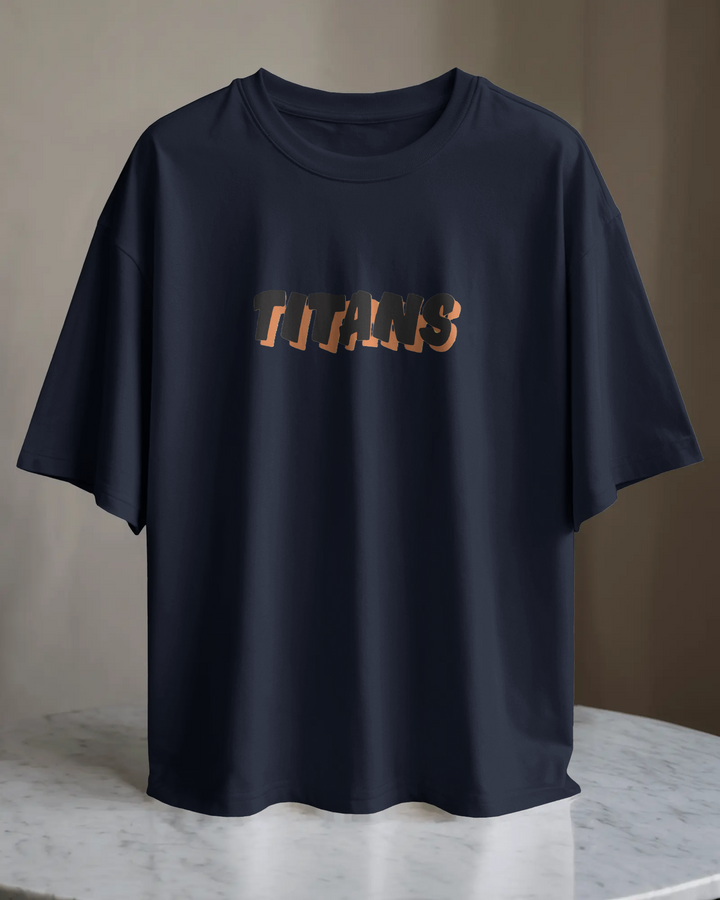 Dual Nature Unleashed Back Print Oversized Tee