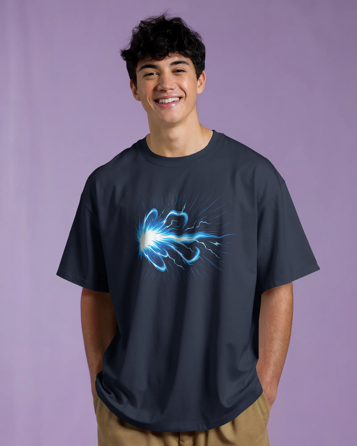 Super Saiyan Goku Ascension Power Mode Oversized Tee with Back Print