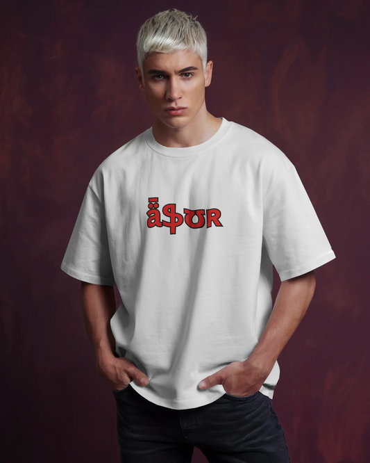 Asur Mode Activated Back Print Oversized Tee