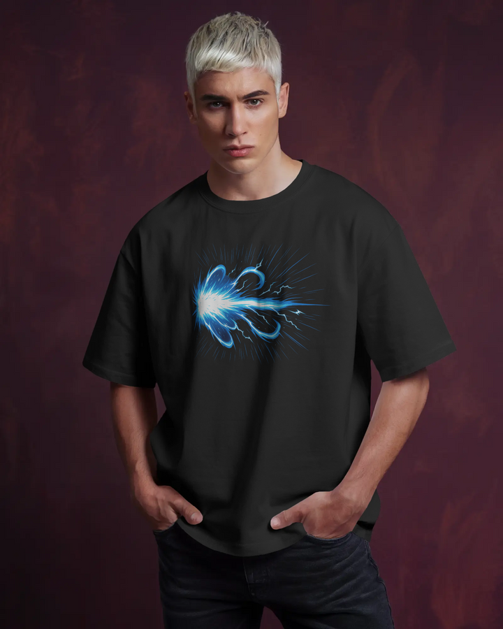 Super Saiyan Goku Ascension Power Mode Oversized Tee with Back Print