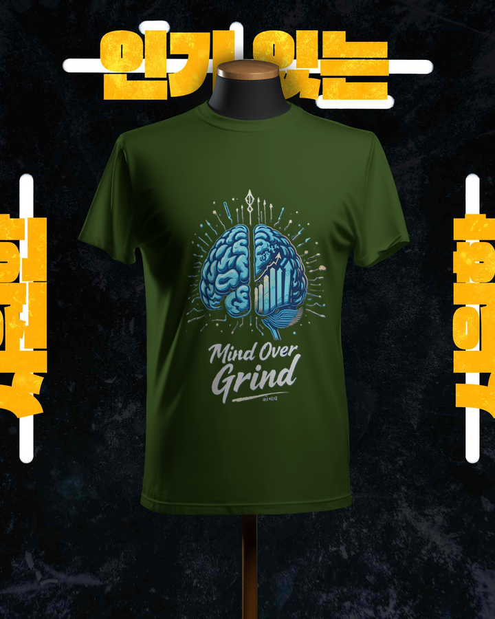 Mind Over Grind Black Regular Fit Tee