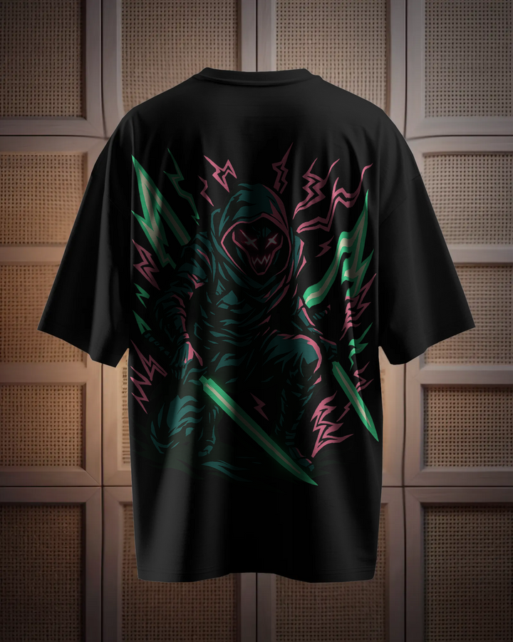 Neon Reaper Oversized Graphic Tee - THE ZILEVO